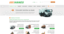 Desktop Screenshot of hanes.cz