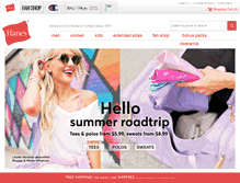 Tablet Screenshot of hanes.com